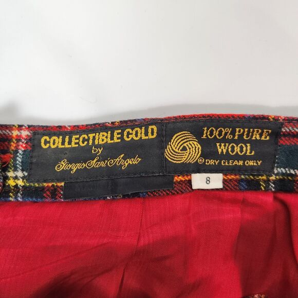 VTG Wool Skirt Womens 8 Old Money Scotland School Girl Preppy Y2k Oxford Style - Picture 9 of 11